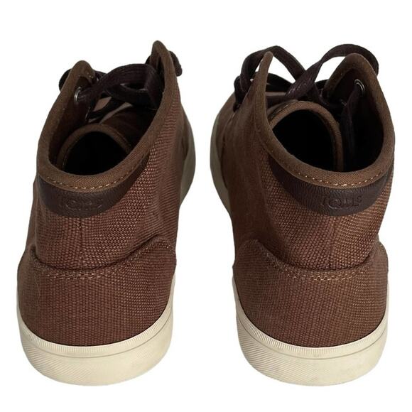 Men’s Toms Carlo Mid-Calf Brown Canvas Casual Sneakers in size 7. - Picture 2 of 13